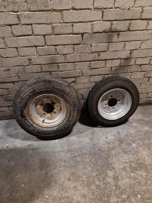 2×Aanhangwagen wielen, Auto diversen, Aanhangwagen-onderdelen, Ophalen