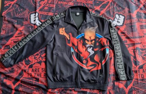 Thunderdome Track Jacket Hardcore, Kleding | Heren, Sportkleding, Zo goed als nieuw, Algemeen, Overige maten, Zwart, Verzenden