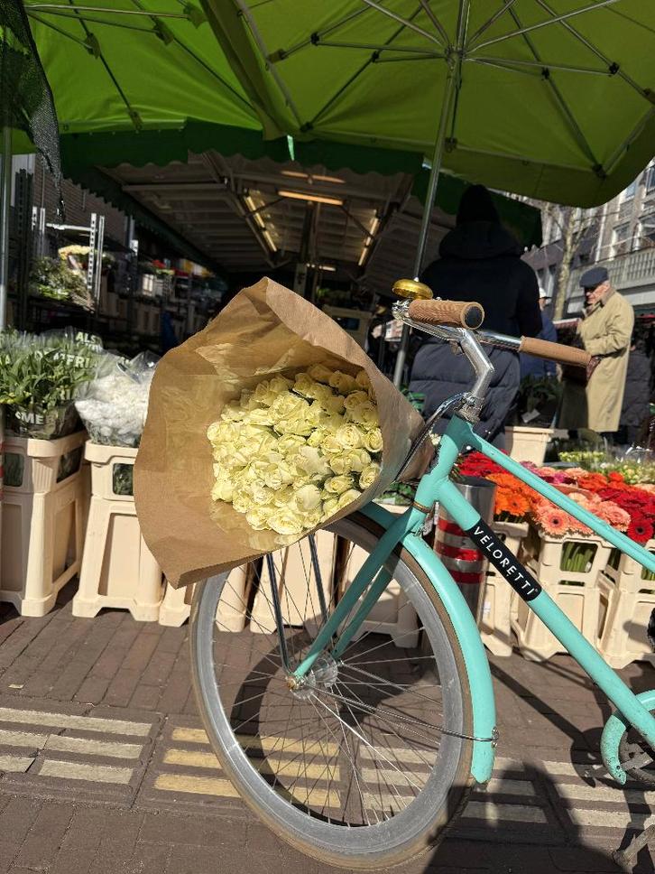 Veloretti Caferacer muntgroen 55cm, Fietsen en Brommers, Fietsen | Dames | Damesfietsen, Gebruikt, Overige merken, 53 tot 56 cm