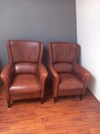 Te koop, Huis en Inrichting, Banken | Bankstellen, Ophalen, Gebruikt, Minder dan 150 cm, Leer