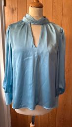 Zara satijnenen blouse licht blauw maat s, Blauw, Zara, Ophalen of Verzenden, Maat 36 (S)
