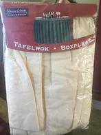 Tafelrok met ingenaaide plooien en klittenband, Huis en Inrichting, Tafels | Statafels, Ophalen of Verzenden, Zo goed als nieuw