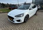 Ford Focus st line | dealer onder houden full option hud dis, 125 pk, Leder en Stof, Wit, Origineel Nederlands