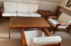 Deense vintage jaren 60 teak Iversen Komfort bankstel, Ophalen, Gebruikt, Hout