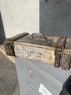 Vintage Munitiekist met Inscriptie - Decoratief & Authentiek, Ophalen of Verzenden