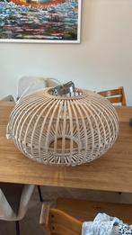 Bamboe rotan hanglamp compleet., Ophalen, Zo goed als nieuw, 50 tot 75 cm