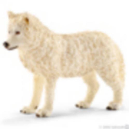 Schleich 14742 poolwolf, dierfiguur, Verzamelen, Dierenverzamelingen, Gebruikt, Beeldje of Figuurtje, Wild dier, Ophalen of Verzenden