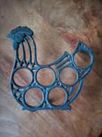 Gietijzeren eierhouder in de vorm van een kip, Ophalen of Verzenden