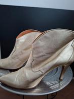 TORAL SELENE gouden leren enkellaarsjes met hak mt 41, Kleding | Dames, Schoenen, Overige kleuren, Lage of Enkellaarzen, Ophalen of Verzenden