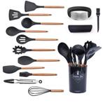 Keukengerei set 12 delig met knoflookpers nieuw, Ophalen of Verzenden, Nieuw, Kunststof, Bestekset