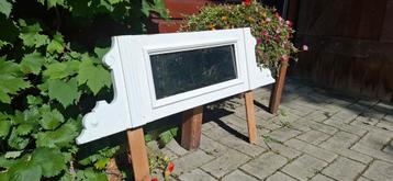 Brocante Spiegel met Wit Frame beschikbaar voor biedingen