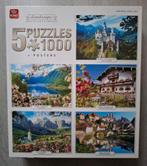 King 5 Puzzles 1000 stukjes - Landschappen, Ophalen of Verzenden, 500 t/m 1500 stukjes, Zo goed als nieuw, Legpuzzel