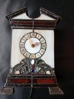 Tiffany / glas in lood klok en lamp werkend, Antiek en Kunst, Ophalen