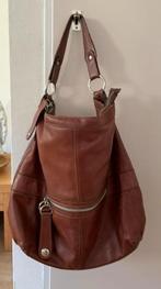 Prachtige lederen tas leer leder roodbruin bruin, Sieraden, Tassen en Uiterlijk, Tassen | Damestassen, Ophalen of Verzenden, Zo goed als nieuw