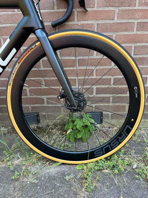 Ursus c50 wielset carbon disc, Fietsen en Brommers, Fietsonderdelen, Zo goed als nieuw, Racefiets, Wiel, Ophalen of Verzenden