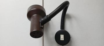 Herda vintage wandlamp met flexibele as ,Herda-Amsterdam 70s beschikbaar voor biedingen