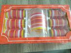 6 glazen en bokaal nieuw, Ophalen, Glas of Glazen, Nieuw, Glas