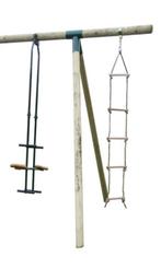 Duoschommel en touwladder, Kinderen en Baby's, Speelgoed | Buiten | Speeltoestellen, Ophalen, Nieuw, Schommel