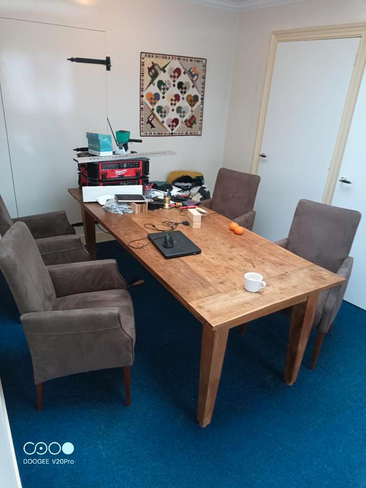 4 Mooie eetkamerstoelen, Huis en Inrichting, Fauteuils, Zo goed als nieuw, 50 tot 75 cm, Ophalen