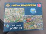 Jan van Haasteren puzzel (2 in 1), Ophalen of Verzenden, 500 t/m 1500 stukjes, Gebruikt