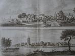 gravures stadjes Asperen Heukelum langs Linge Spilman 1754, Antiek en Kunst, Verzenden