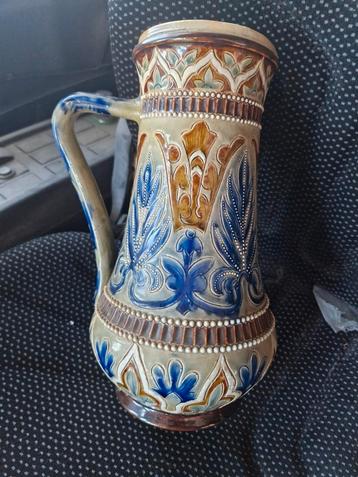 Antieke 19e eeuw schenk kan Doulton Lambeth 1884 beschikbaar voor biedingen