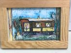 schilderij tekening woonwagen, Ophalen of Verzenden
