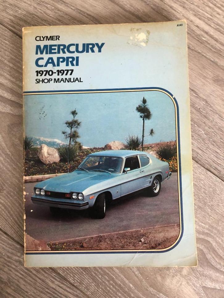 Werkplaats handboek Clymer Mercury Capri 1970-1977, Auto diversen, Handleidingen en Instructieboekjes, Ophalen of Verzenden