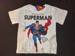 Superman shortama/pyjama katoen wit/blauw maat 128, Ophalen of Verzenden