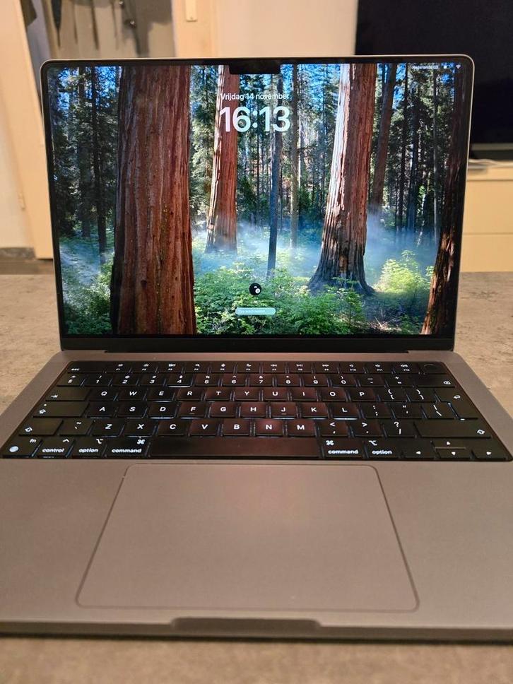 Macbook pro M1 2021-22. 14inch  14core 16GB 512GB, Computers en Software, Apple Macbooks, Zo goed als nieuw, MacBook Pro, Overige groottes