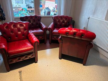 4 x Chesterfield eethoek stoelen  scott beschikbaar voor biedingen