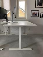 2x IKEA Trotten Zit-Sta Bureau Wit 160x80cm (totaal €130), Huis en Inrichting, Ophalen, In hoogte verstelbaar, Gebruikt, Stabureau