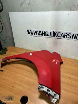 Voorscherm  rechts rood Chevrolet Spark, Auto-onderdelen, Carrosserie en Plaatwerk, Chevrolet, Gebruikt, Ophalen of Verzenden