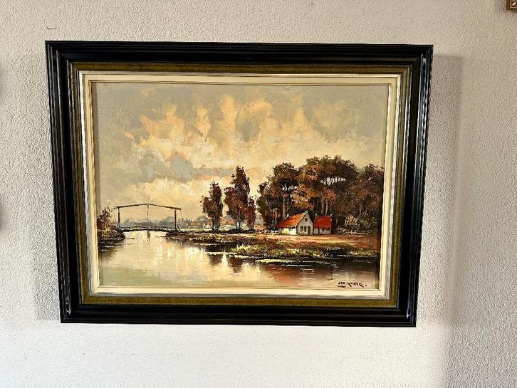 Schilderij Jan Knikker Sr, Antiek en Kunst, Kunst | Schilderijen | Klassiek, Ophalen