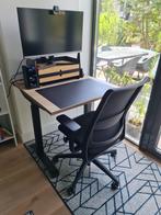 Worktrainer StudyDesk - Zwart Zit Sta frame, Huis en Inrichting, Bureaus, Ophalen, In hoogte verstelbaar, Zo goed als nieuw, Stabureau