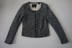 Maison Scotch jasje colbert blazer grijs zwart maat 1 (36/S), Zwart, Zo goed als nieuw, Jasje, Maat 36 (S)