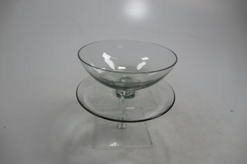 Mooie gave Leerdam Coupier glazen coupe / ijscoupe. beschikbaar voor biedingen