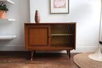 Vintage fineer kastje / retro mid century design deens teak, Huis en Inrichting, Kasten | Dressoirs, Ophalen, 50 tot 100 cm, 25 tot 50 cm