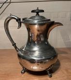 Oude zilver of verzilverde koffiepot met merkjes, Antiek en Kunst, Ophalen of Verzenden