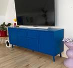 Mooie tv-meubel dressoir - blauw geschilderd, Huis en Inrichting, Kasten | Televisiemeubels, Ophalen, Gebruikt, 150 tot 200 cm