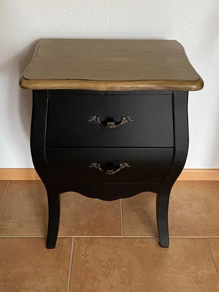 Nachtkastje / Bijzetkastje met 2 lades, Huis en Inrichting, Slaapkamer | Nachtkastjes, Gebruikt, 55 tot 70 cm, Minder dan 45 cm