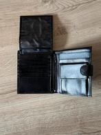 Nieuwe Zwarte Lederen Portemonnee, Overige merken, Zwart, Nieuw, Ophalen of Verzenden
