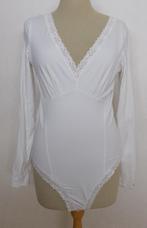 Mooie witte body/top met kant van Anti-Flirt! L/4, Kleding | Dames, Tops, Maat 38/40 (M), Lange mouw, Wit, Zo goed als nieuw