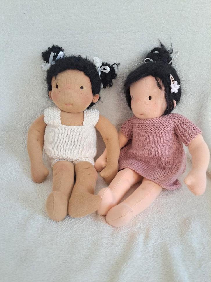 Handgebreid poppenkleertjes set maat 38-44, Kinderen en Baby's, Speelgoed | Poppen, Nieuw, Babypop, Ophalen of Verzenden