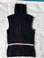 Escada fijn gebreide zwarte top met kol, Maat 38/40 (M), Zwart, Escada, Ophalen of Verzenden