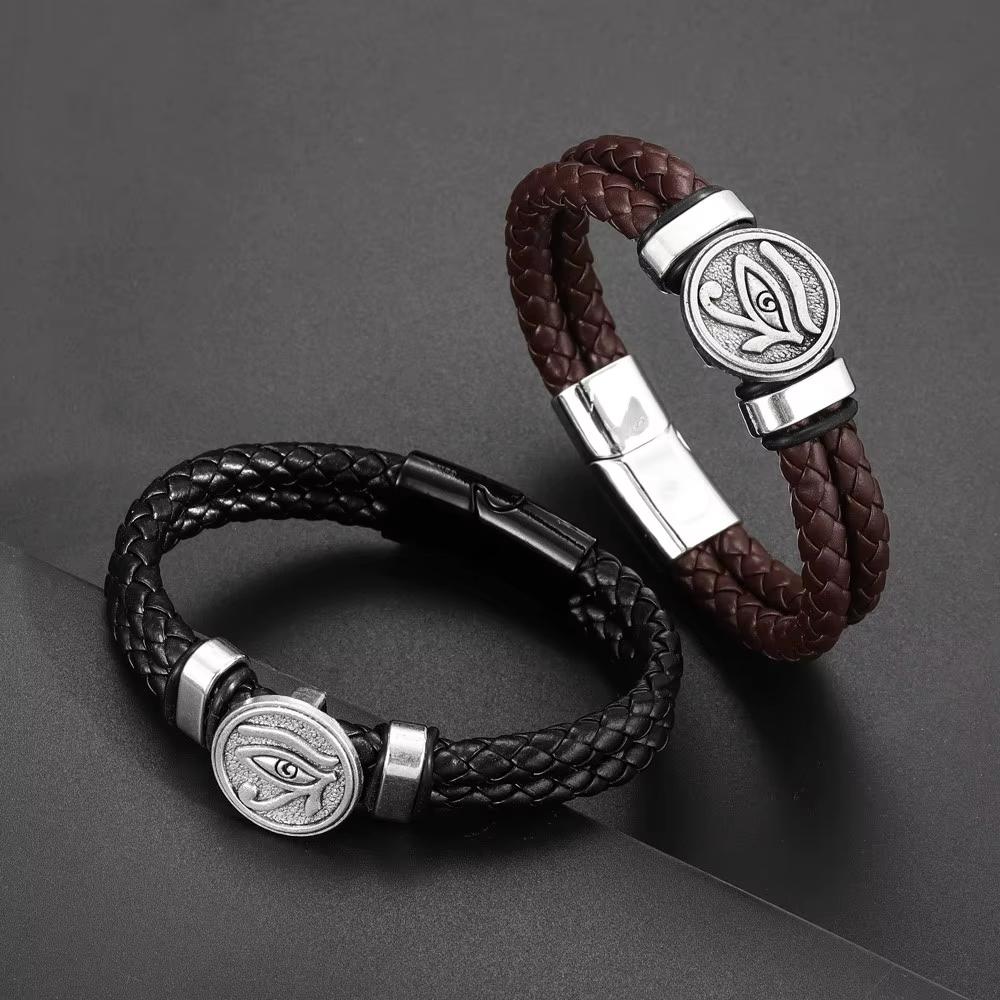 Oog Van Horus Leren Armband, Verzenden, Nieuw, Overige kleuren, Leer
