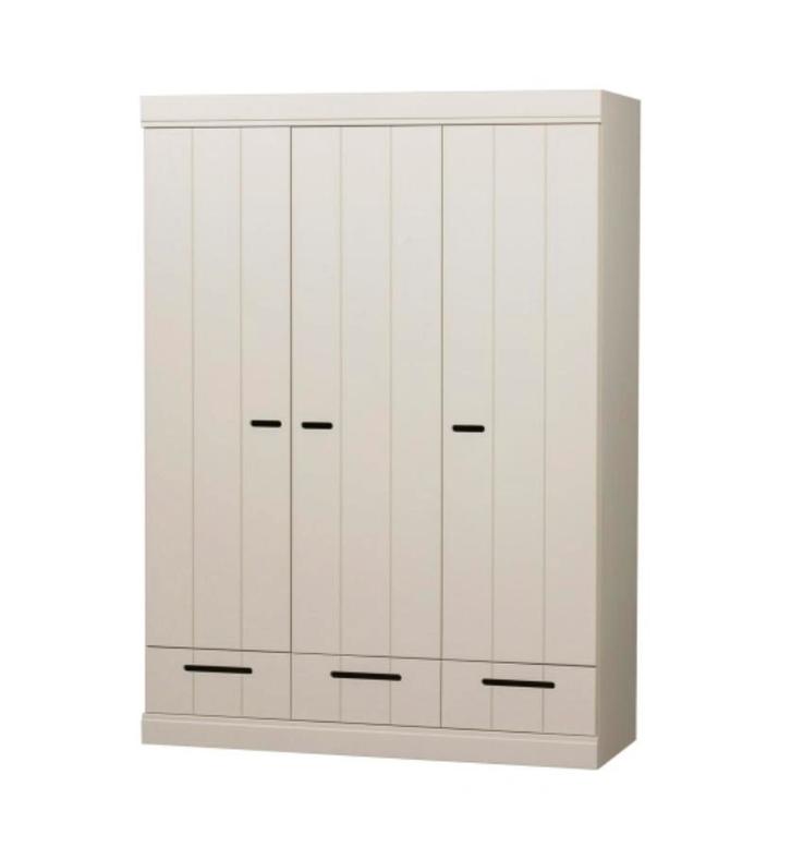 Wood Connect Grenen Kledingkast - 3 Deurs, Huis en Inrichting, Kasten | Kledingkasten, Zo goed als nieuw, 150 tot 200 cm, 100 tot 150 cm