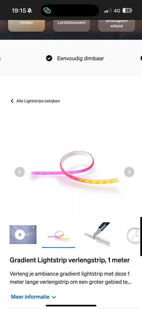 Philips Hue Gradient Lightstrip 1m - Nieuw, Audio, Tv en Foto, Televisies, Nieuw, 100 cm of meer, Philips, Ophalen of Verzenden