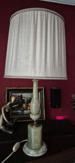 Groene Marmeren Lamp, Antiek en Kunst, Antiek | Lampen, Ophalen of Verzenden