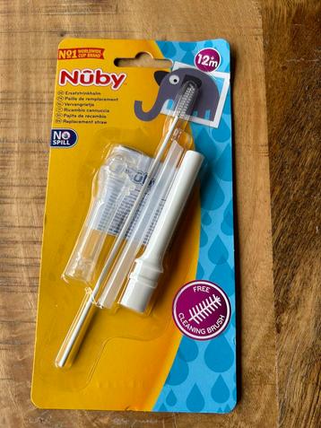 Nuby vervangrietje voor rietjesbeker, nieuw in verpakking